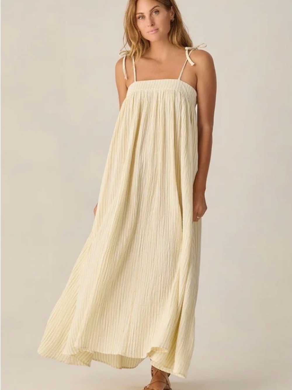 Malea Dress | Citron Stripe by Rylee + Cru